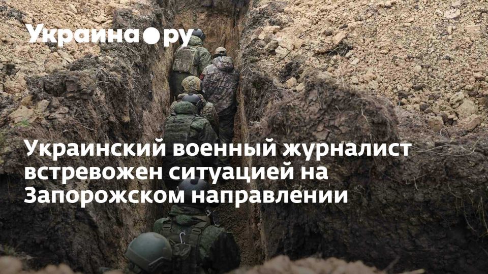 Украинский военный журналист встревожен ситуацией на Запорожском направлении