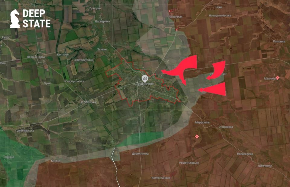 Ситуация на гуляйпольском направлении близка к критической