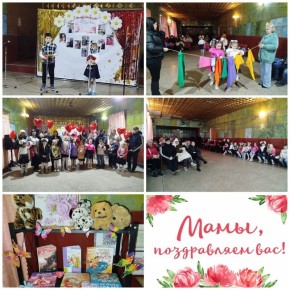 Любимым мамам посвящается. В преддверии Дня матери в Шелюговском сельском Доме культуры в сотрудничестве с библиотекой была организована и проведена праздничная программа