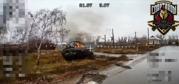 Уничтожение Т-64БВ с «мангалом» и автомобиля ВСУ в Харьковской области