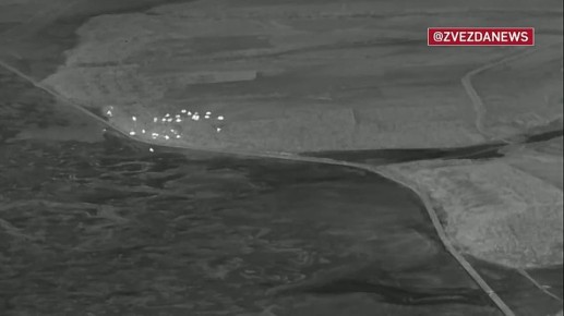 Яркая ночная работа "Града" в Запорожской области — расчет реактивной системы разгромил вражеские пункты управления дронами