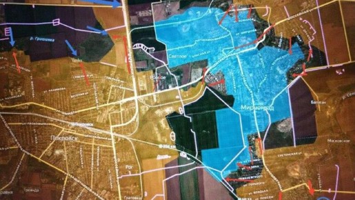 Прорыв на Покровском направлении: российские войска наступают к центру Мирнограда