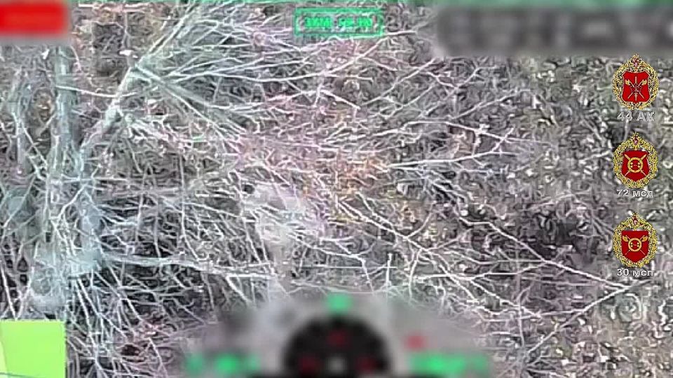 Расчёт БпЛА 30 мсп 44 Армейского корпуса ликвидировал боевика ВСУ, укрывавшегося в одном из зданий