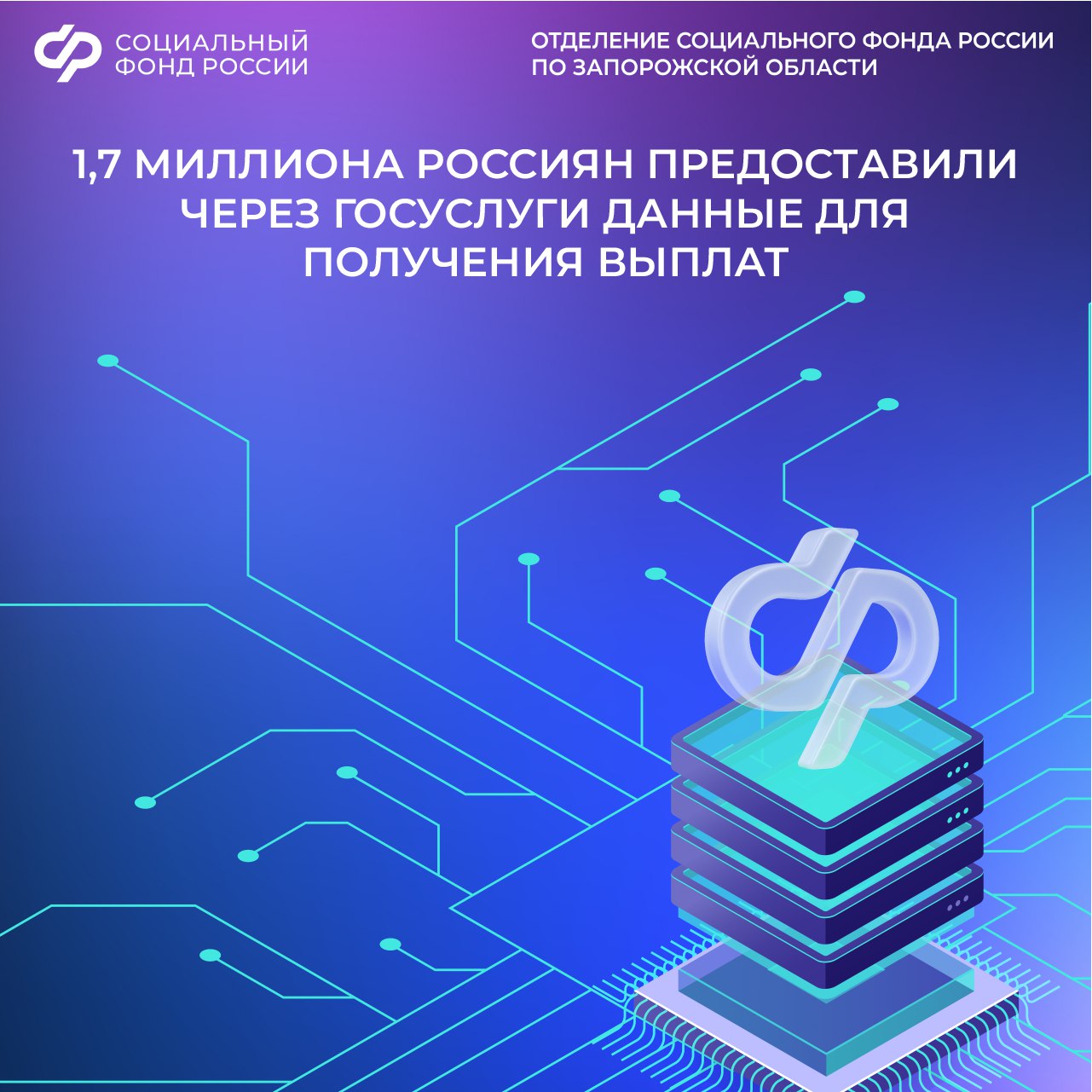 1,7 миллиона россиян уже предоставили через госуслуги данные для получения выплат!