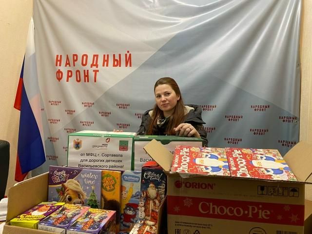 МФЦ Республики Карелия провел сбор подарков для детей подшефного Васильевского района