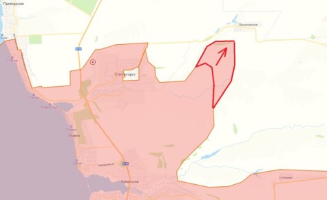 О продвижение на Запорожском фронт к Лукьяновскому сообщает канал "Пролив Сталина"