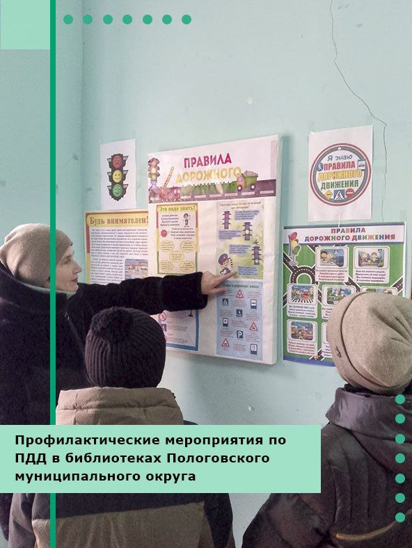 Профилактические мероприятия по БДД в библиотеках Пологовского муниципального округа