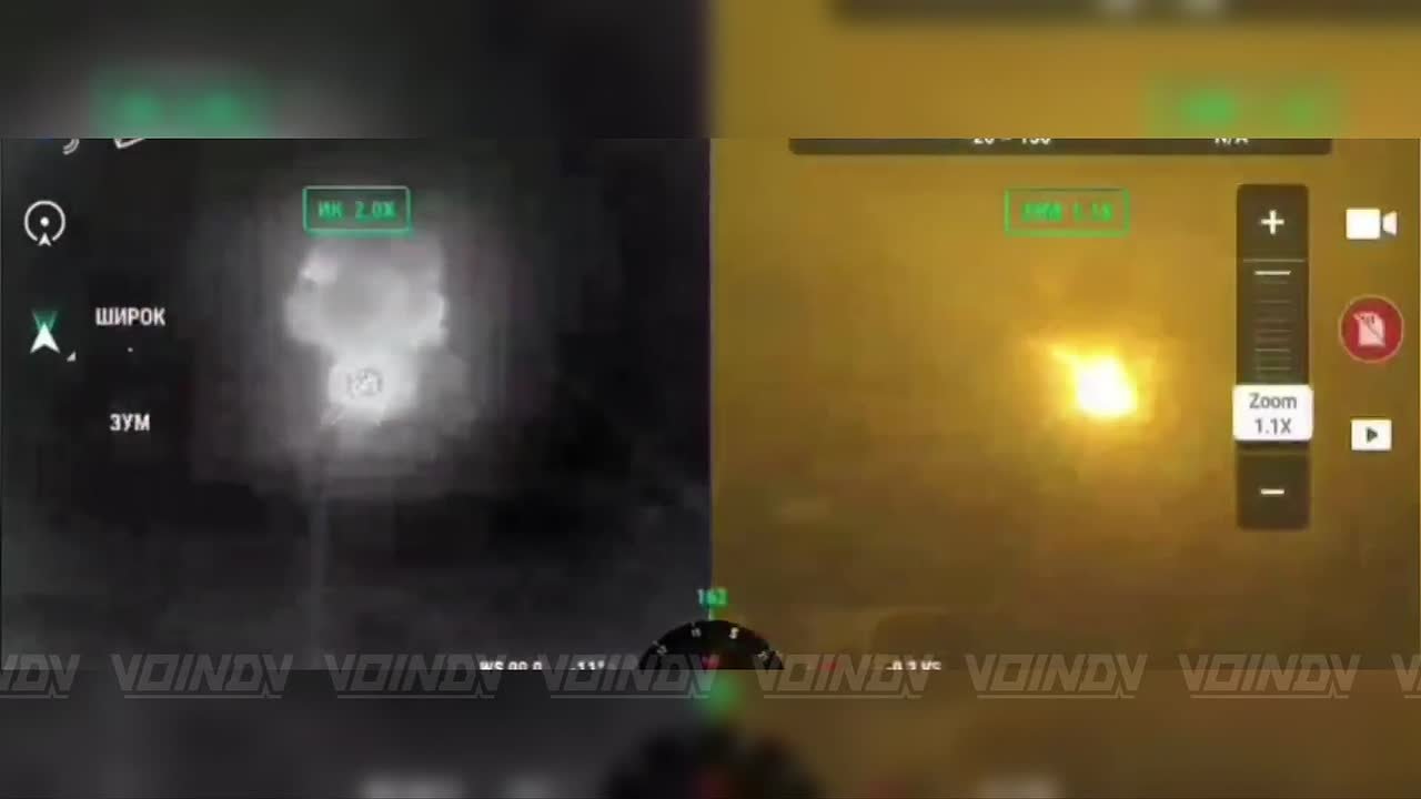 Бомбардировщики 11 гвардейской армии ВВС ПВО группировки войск "Восток" разносят позиции противника в н.п. Гуляй-поле