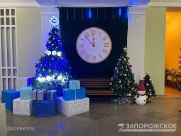 В Бердянске открыли новогоднюю фотозону