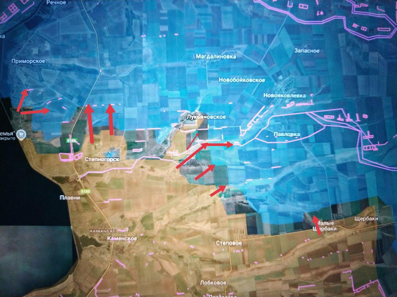 Обстановка на Запорожском направлении