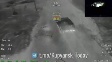 Купянское направление. Уничтожен ББМ "Хамви" с живой силой ВСУ