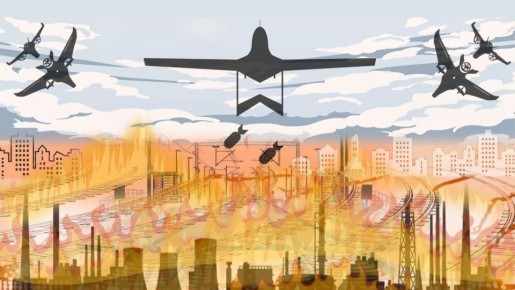 Массированная атака на энергосистему Запорожской области