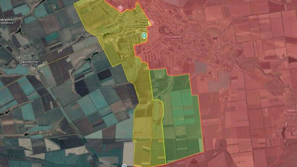 Продвижение российских военных в районе Гуляйполя и Степногорска