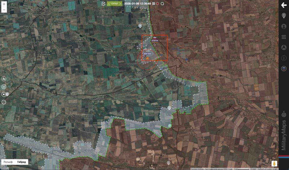 Зелёное Гвардейцы 394 мсп 127 мсд 5 армии группировки войск "Восток" заняли район обороны противника площадью свыше 8 кв.км и освободили н.п Зеленое (ВИДЕО)