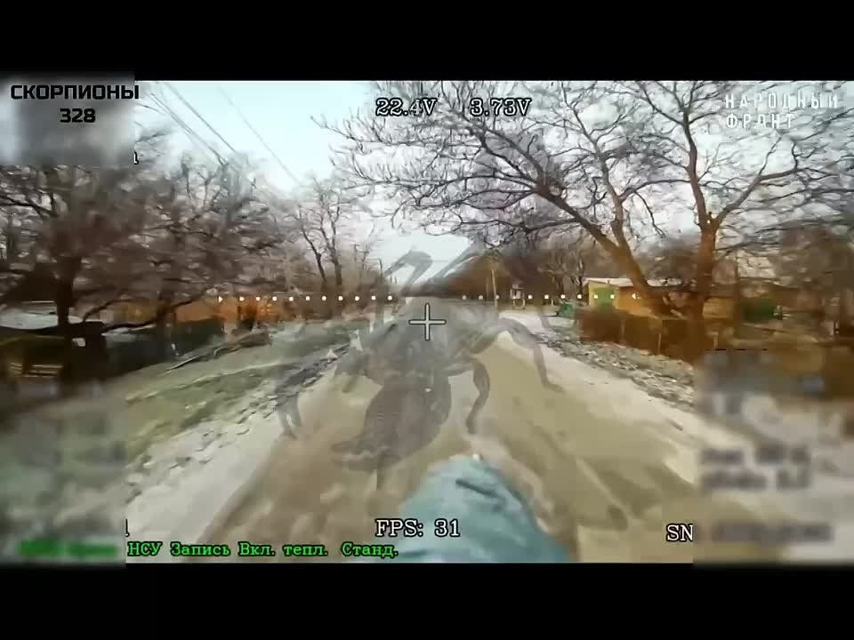 Уничтожение Хамви ВСУ на окраине Магдалиновки Запорожской области