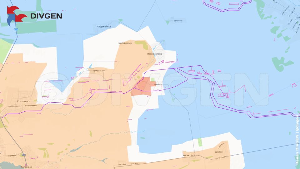 Запорожское направление. По данным с @lost_armour, российские десантники зашли в Павловку