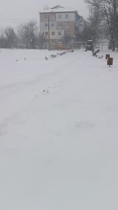 Субботнее зимнее утро для бригад коммунального учреждения "Парки и скверы" началось, когда ещё не рассвело