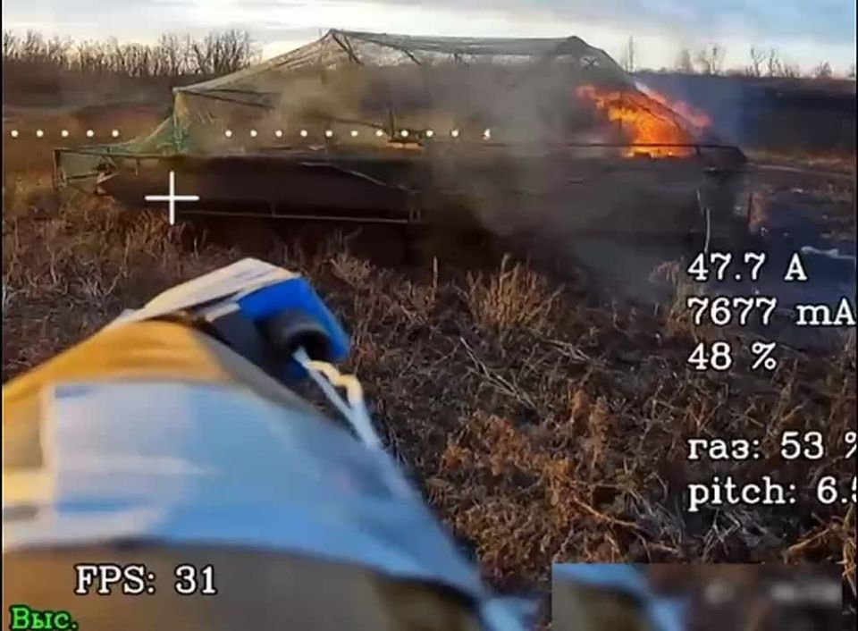 Ювелирная работа операторов отряда «Викинга» по уничтожению вражеской бмп на Запорожском направлении