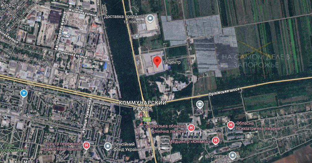 Вчера ночью был нанесен удар беспилотниками по оккупированному пока еще Запорожью