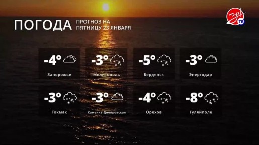 Прогноз погоды 23 января. Смотрите За!ТВ в Telegram ВК MAX
