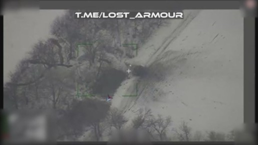 Барражирующий боеприпас "Ланцет" уничтожает автотранспорт подвоза на опорном пункте ВСУ в районе н.п. Придорожное, Запорожской области