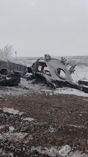 Запорожское направление. Уничтоженный украинской бронеавтомобиль «Козак-2» на освобожденной территории