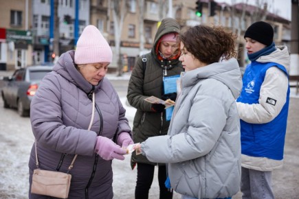 Молодежь Запорожской области почтила память жертв блокады Ленинграда