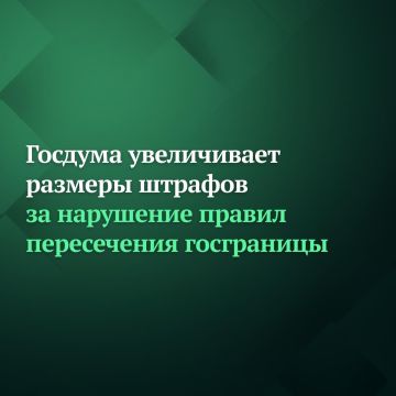 Госдума приняла законопроект, который увеличивает в несколько раз размеры штрафов за нарушение правил пересечения госграницы
