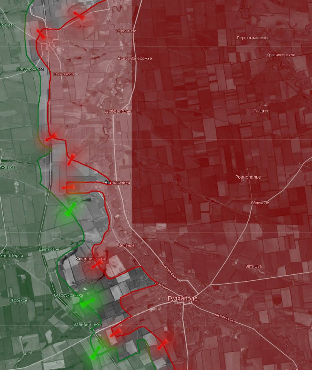«На Днепропетровском направлении российские войска захватили населенный пункт Терноватое, бои в окрестностях которого шли последний месяц