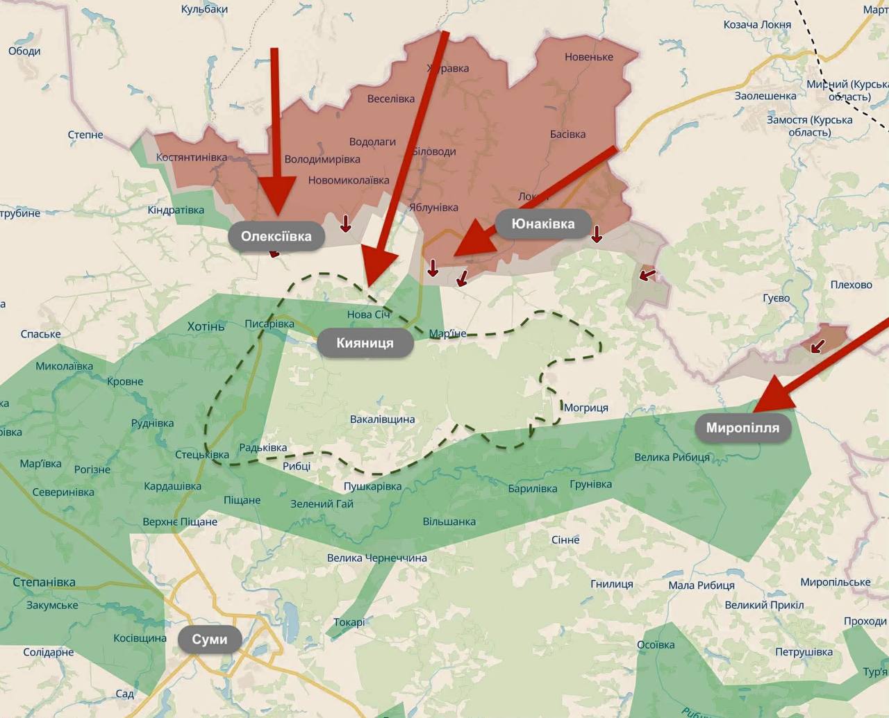 Противник признаёт продвижение Армии РФ на Запорожском и Сумском направлениях