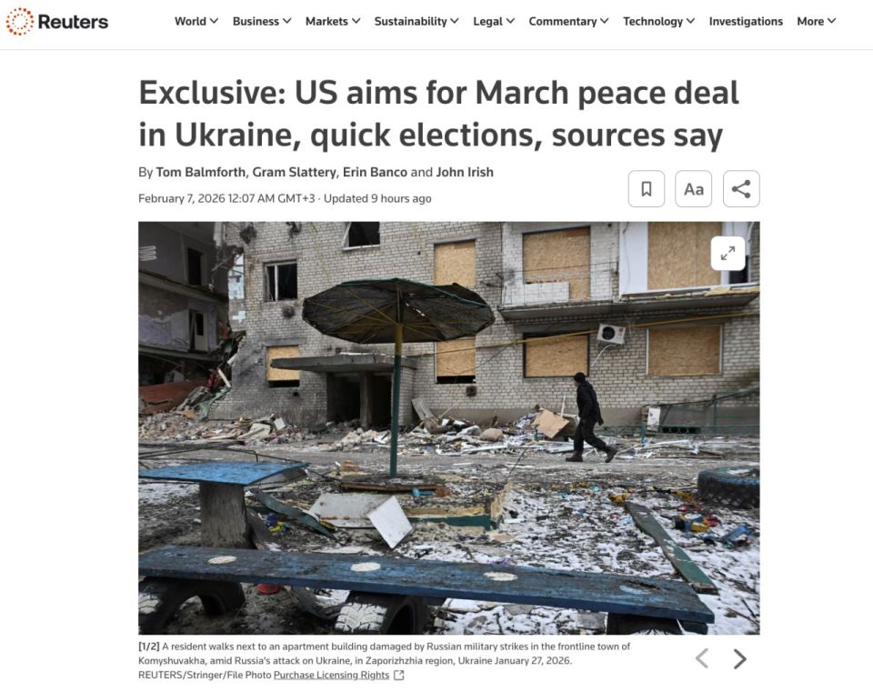 Reuters ���������� ���� ������ ����, ����� ������� ��������� ������, ��� � ������� �� ��������� ����������� � ���-����