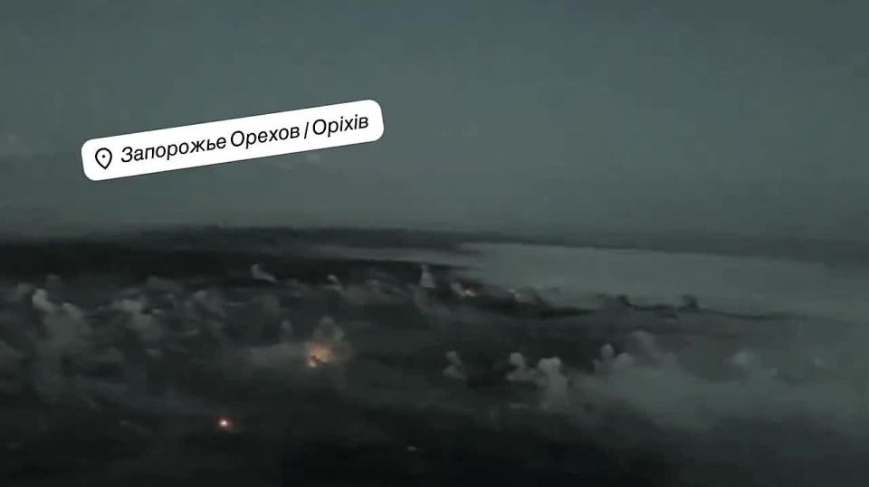 Российские РСЗО нанесли мощный удар из РСЗО по позициям ВСУ в районе населённого пункта Орехов на запорожском направлении