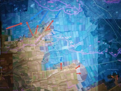 Запорожское направление. Западный фланг