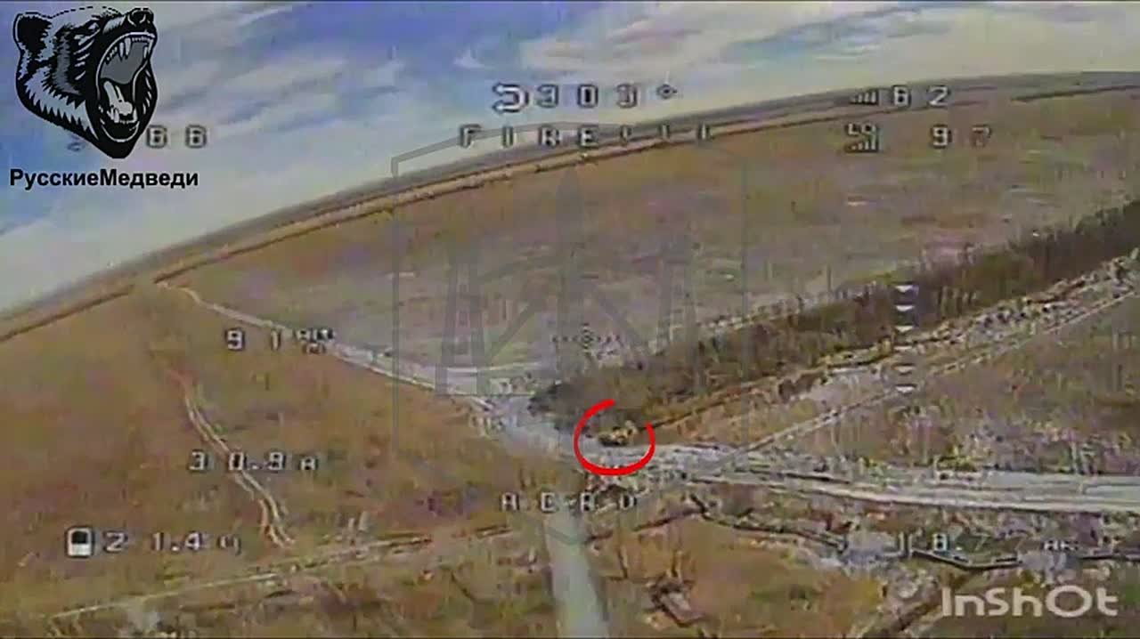 Запорожское направление. Операторы дронов-камикадзе 392 полка батальона "Русские Медведи" уничтожили автомобиль ГАЗ66 ВСУ