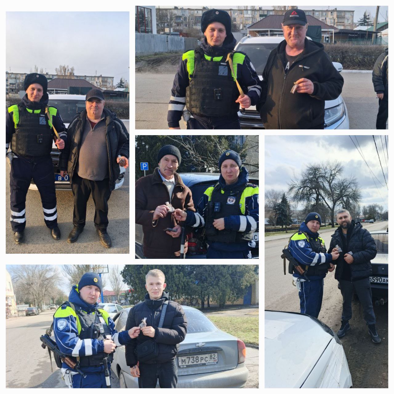 С праздником, защитники!. Сегодня на дорогах Васильевского и Михайловского районов — праздничный порядок! Сотрудники ОГИБДД ОМВД России «Васильевский» провели на дорогах районов необычную профилактическую акцию