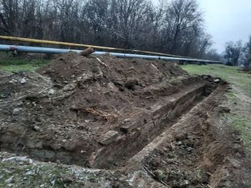 В Днепрорудном началась подготовка к перекладке участка городской теплотрассы в районе ул. Шахтерской