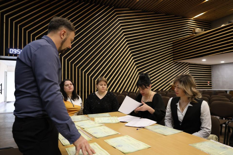 В Министерстве культуры Запорожской области состоялось вручение «Удостоверений о повышении квалификации» специалистам учреждений культуры