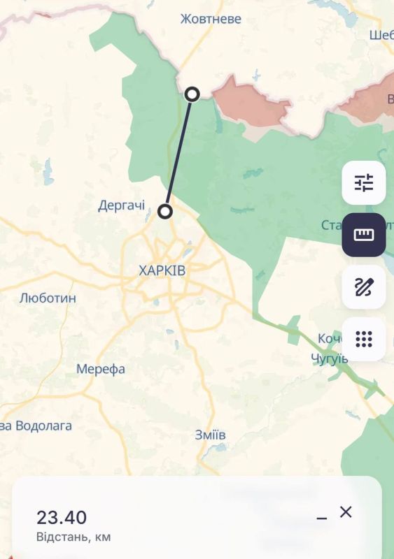 Первый случай залёта российских FPV на оптоволокне впервые зафиксирован на северных окраинах Харькова