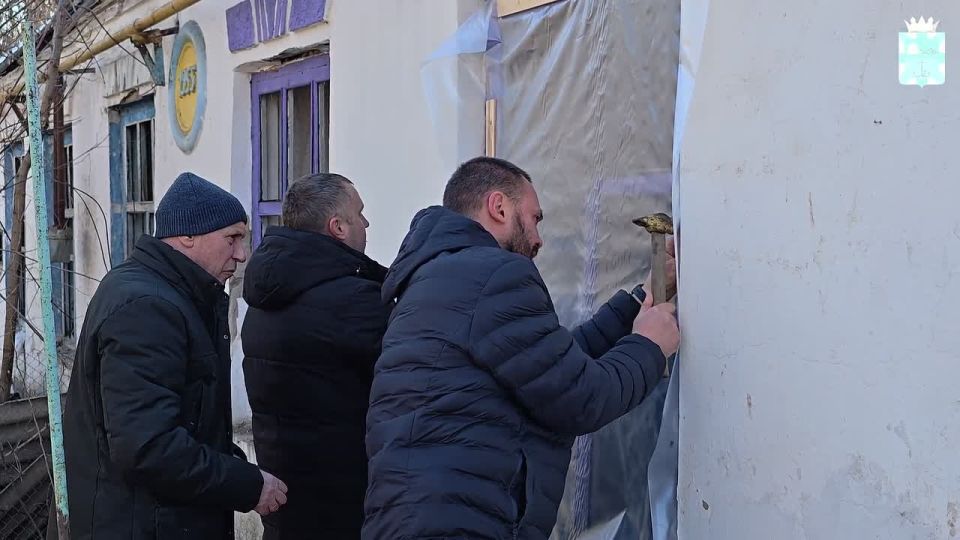 Помощь жителям с. Бердянское, пострадавшим от атаки беспилотников ВСУ