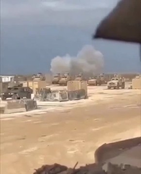 Кувейт. Американская база. ПВО не работает, иранский дрон спокойно уничтожает американскую технику
