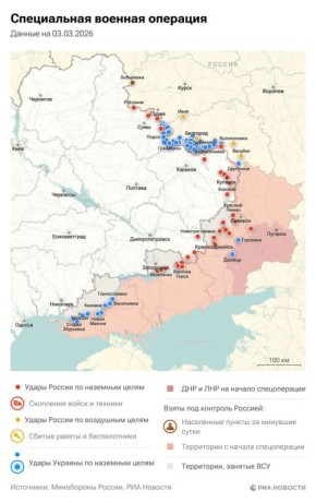 Спецоперация. Обстановка и главные события на 3 марта: