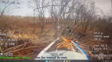 Запорожское направление. Оператор дрона - камикадзе батальона беспилотных систем 58 Армии уничтожил украинскую антенну связи "старлинк"