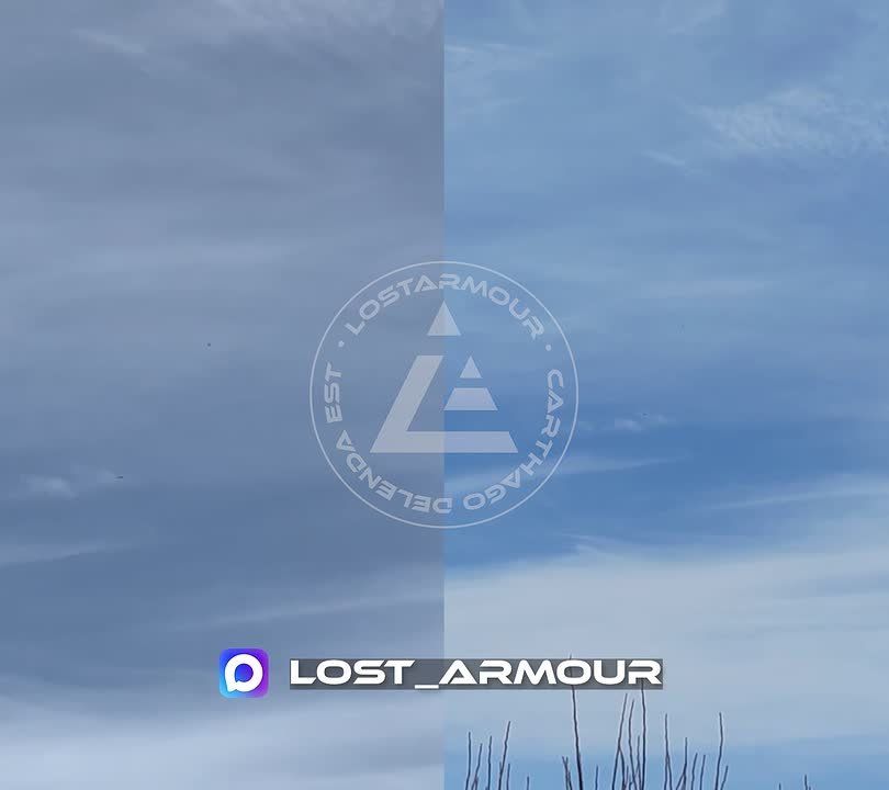 Дрон-ПВО «Елка» осуществляет очередной кинетический перехват ударного БПЛА самолетного типа ВСУ в зоне СВО