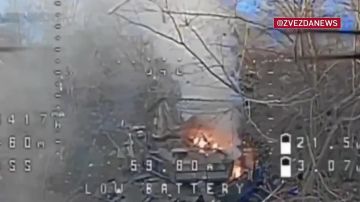 Операторы дронов Южной группировки войск уничтожили танк Leopard 2A-6 ВСУ на Константиновском направлении