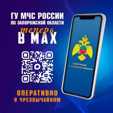Подпишись на МЧС России по Запорожской области в MAX