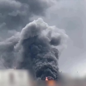 Мощнейший пожар на объекте энергетической структуры в Запорожье