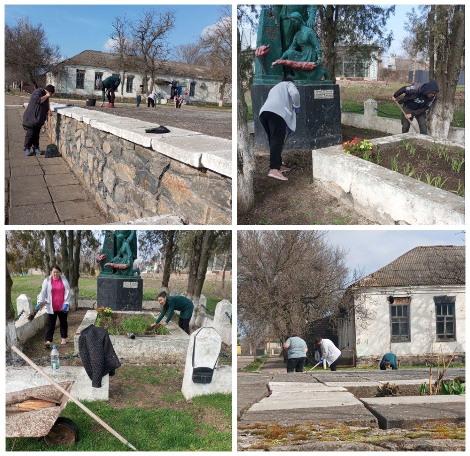 Субботники прошли в населённых пунктах Бердянского муниципального округа
