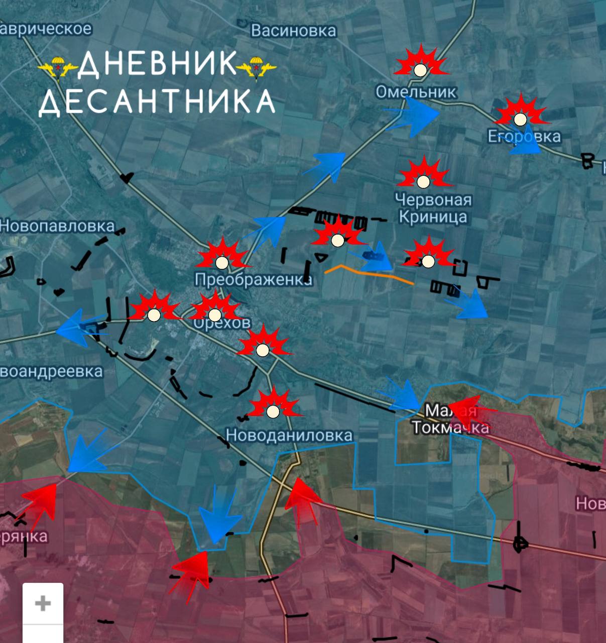 С Запорожского направления докладывает "Дневник десантника":