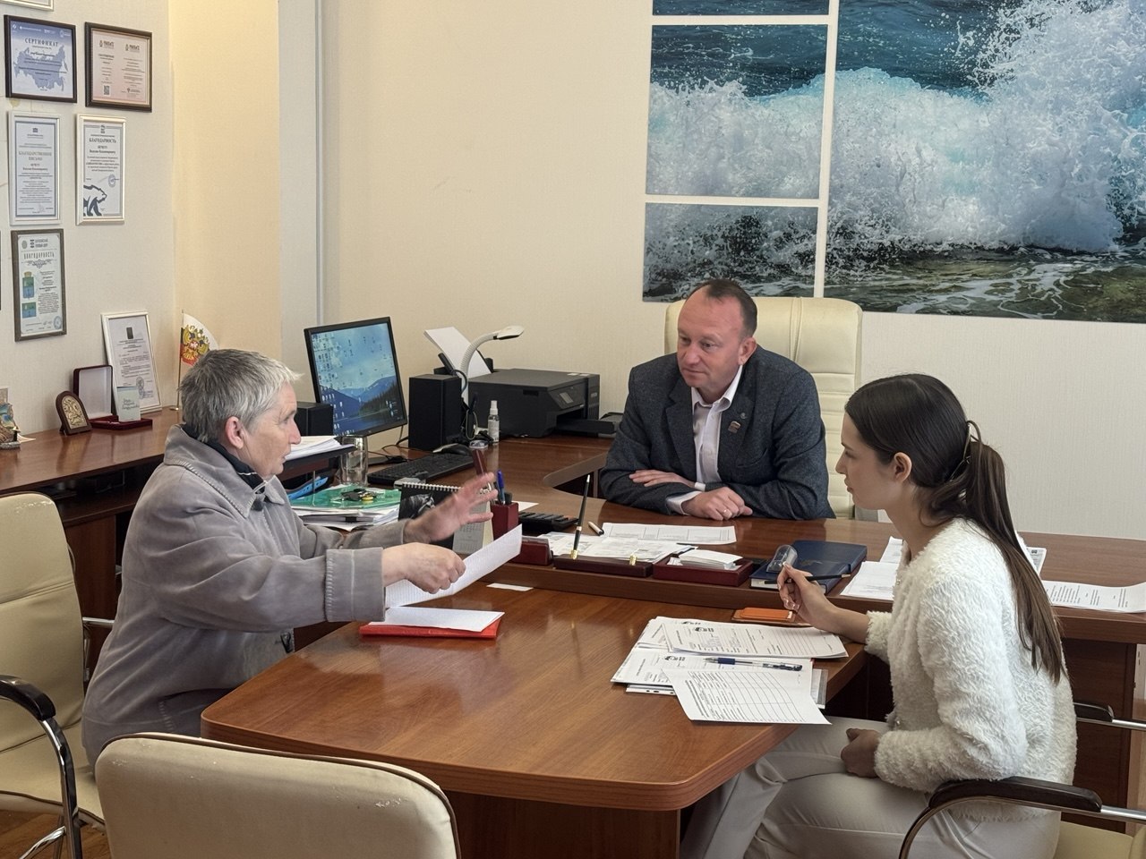 В Бердянске прошёл приём граждан