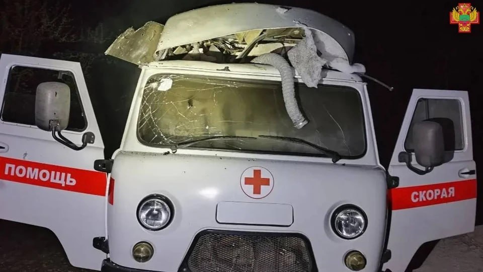 Беспилотник ВСУ атаковал скорую помощь в Запорожской области